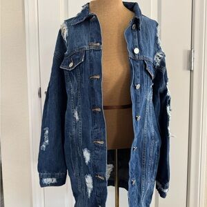 Distressed Blue Denim Jacket